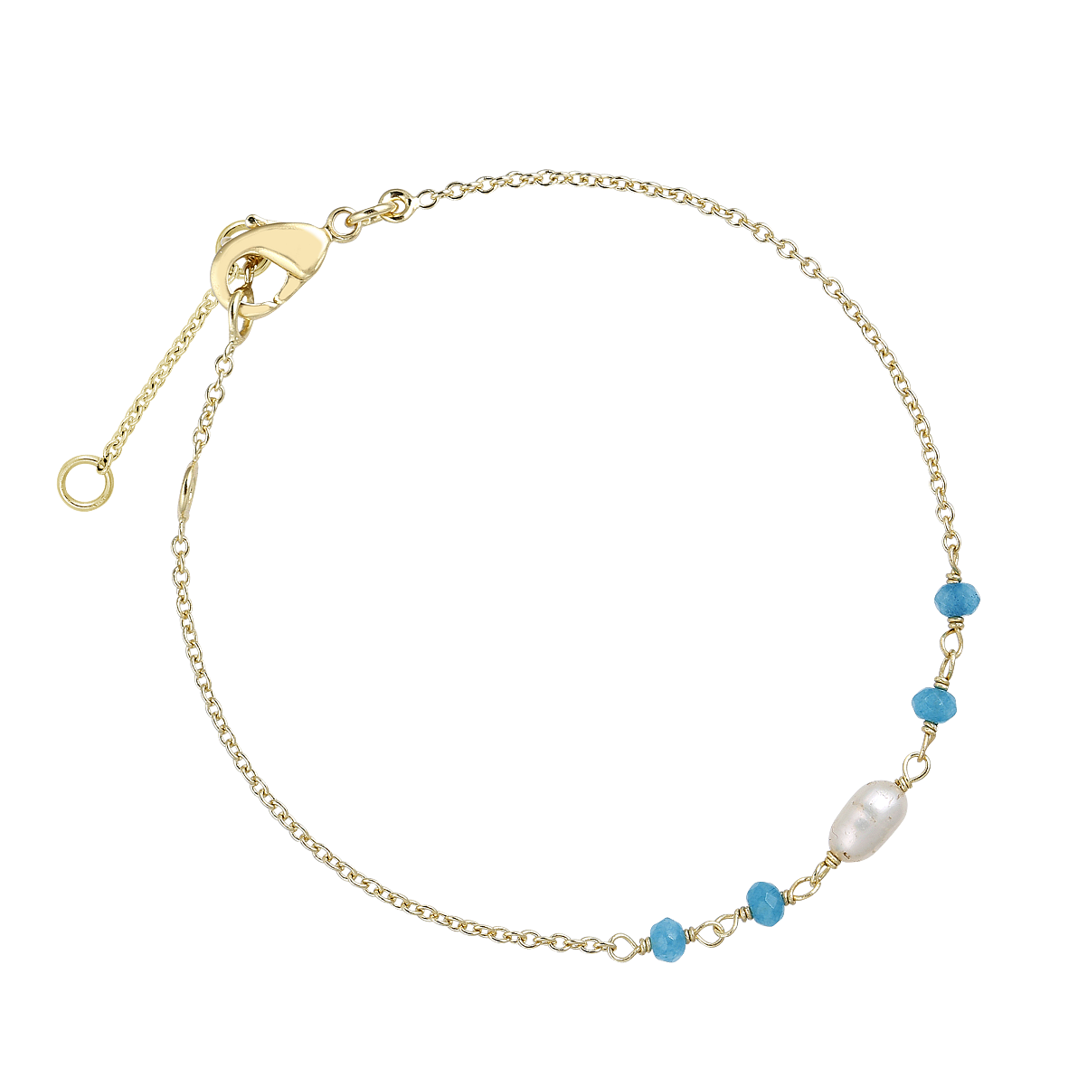 Cajoy Armkette Perle mit türkisem Jade, EUR 39,99_1 13111609