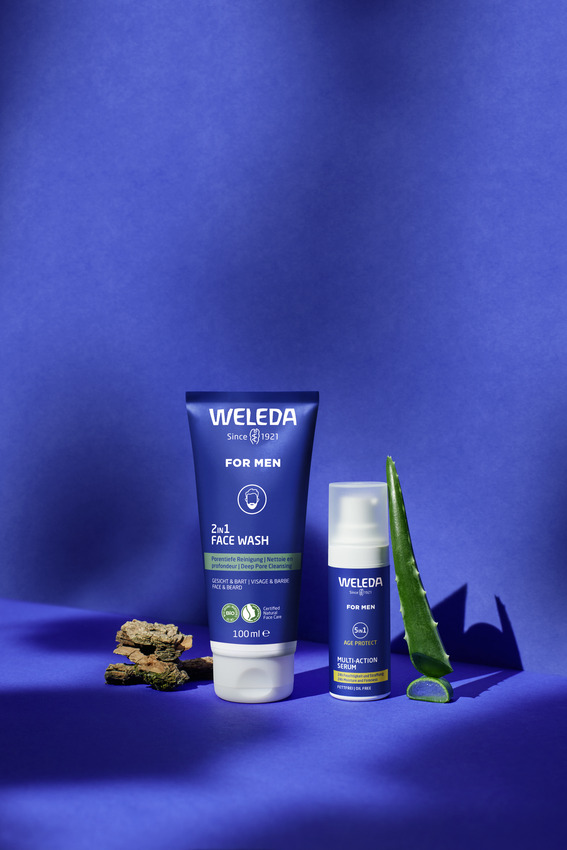 WELEDA_FOR MEN_5in1 Multi-Action Serum & 2in1 Face Wash