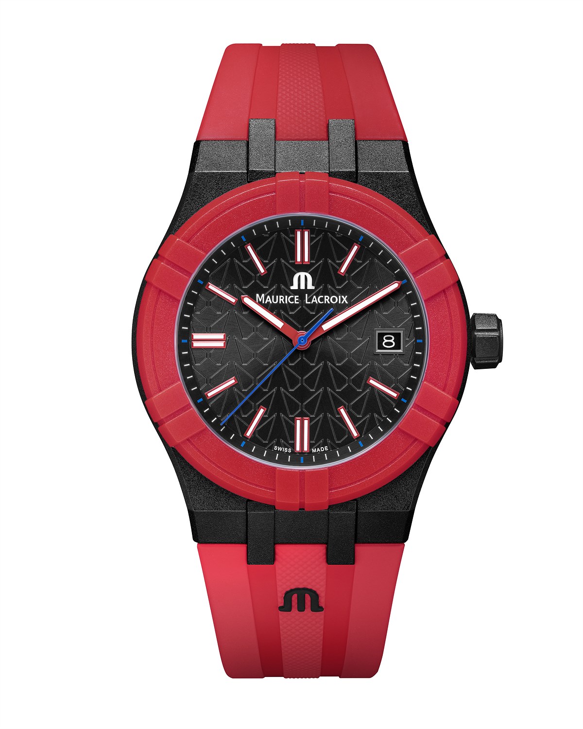 Maurice Lacroix TIDE Mahindra RED_RUBBER € 800,-