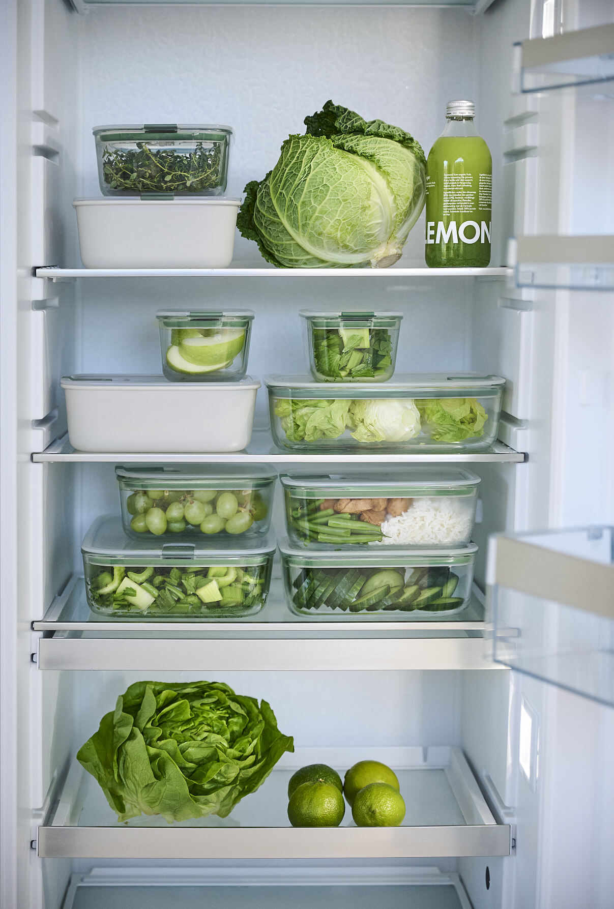 mepal food storage boxes EasyClip_organisation in the fridge