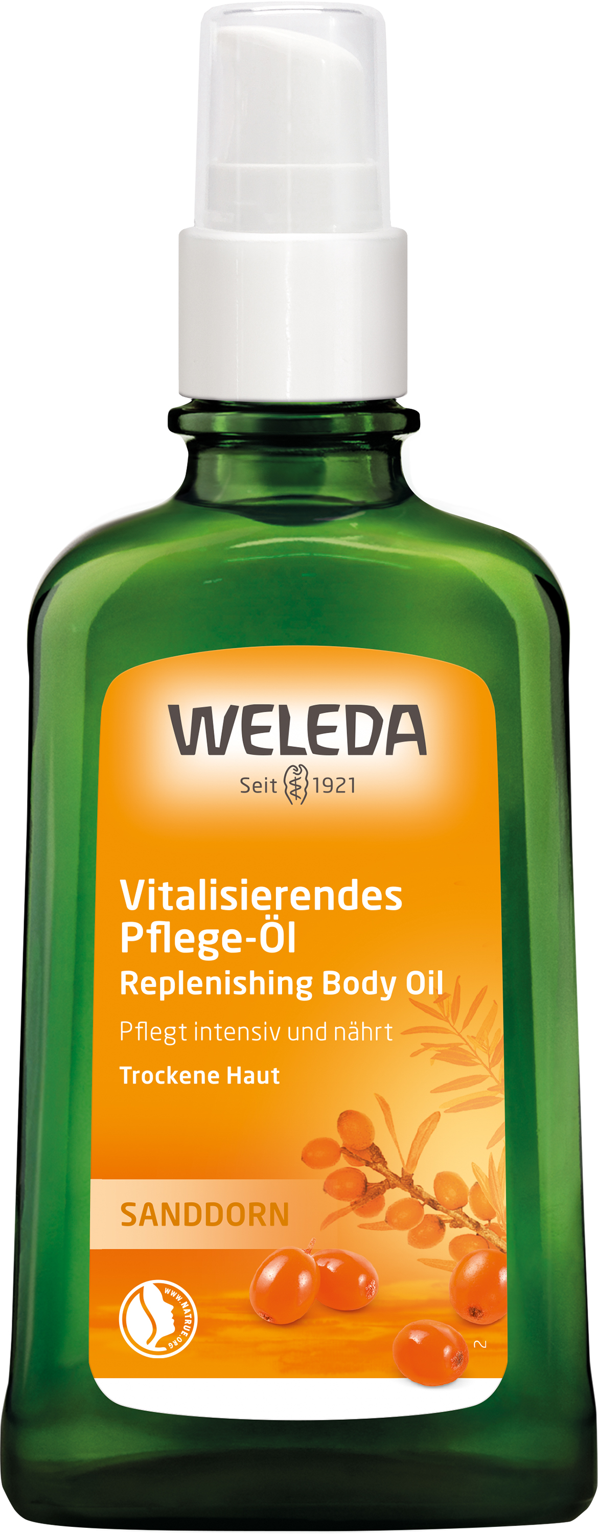 WELEDA_Sanddorn Vitalisierendes Pflege-Öl_100 ml_UVP_€ 15,95